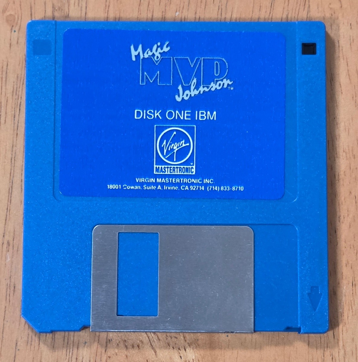 MVP Magic Johnson Virgin Mastertronic IBM PC Big Box Game 1990 CIB 3.5″ Floppy