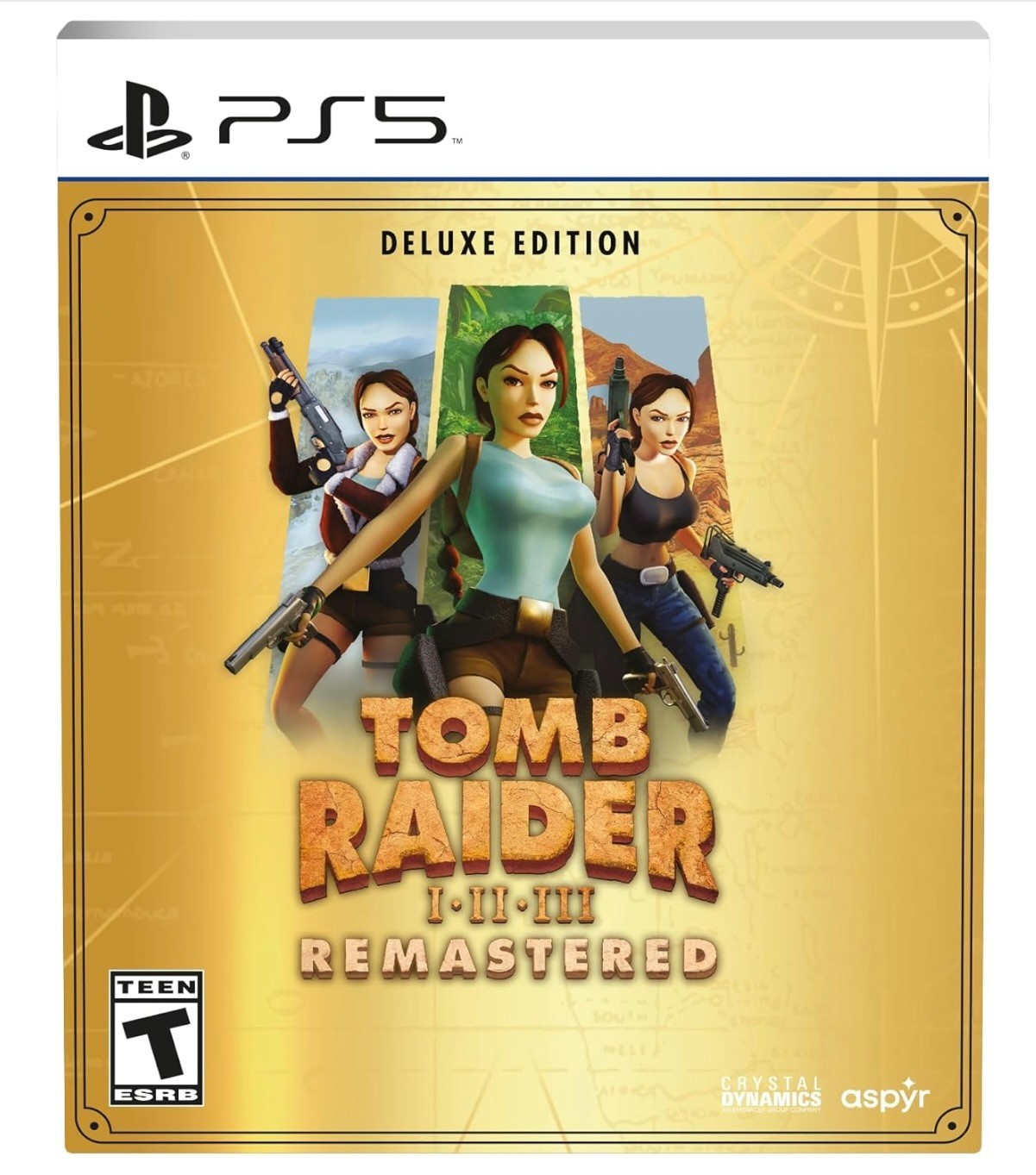 Tomb Raider I-III Remastered Starring Lara Croft Deluxe Edition – PlayStation 5