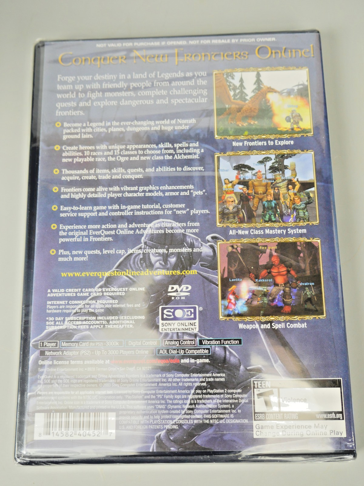 EverQuest Online Adventures: Frontiers (Sony PlayStation 2, 2003)