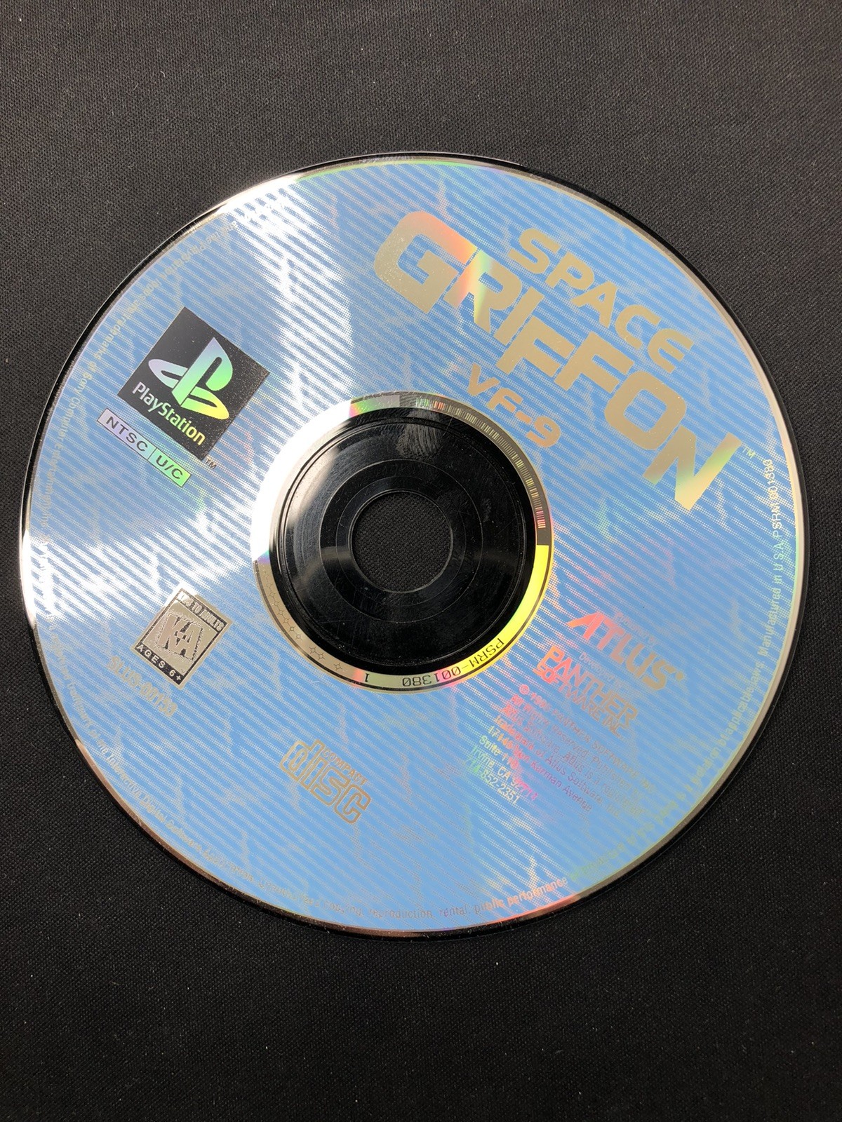 Space Griffon VF-9 Playstation Disc ONLY 1995 Altus Robot RPG Works Sony Action