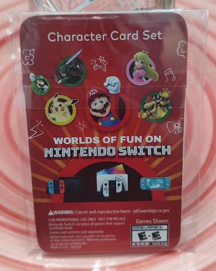 New Mario Character Card Set Nintendo Promotional Item – Set A