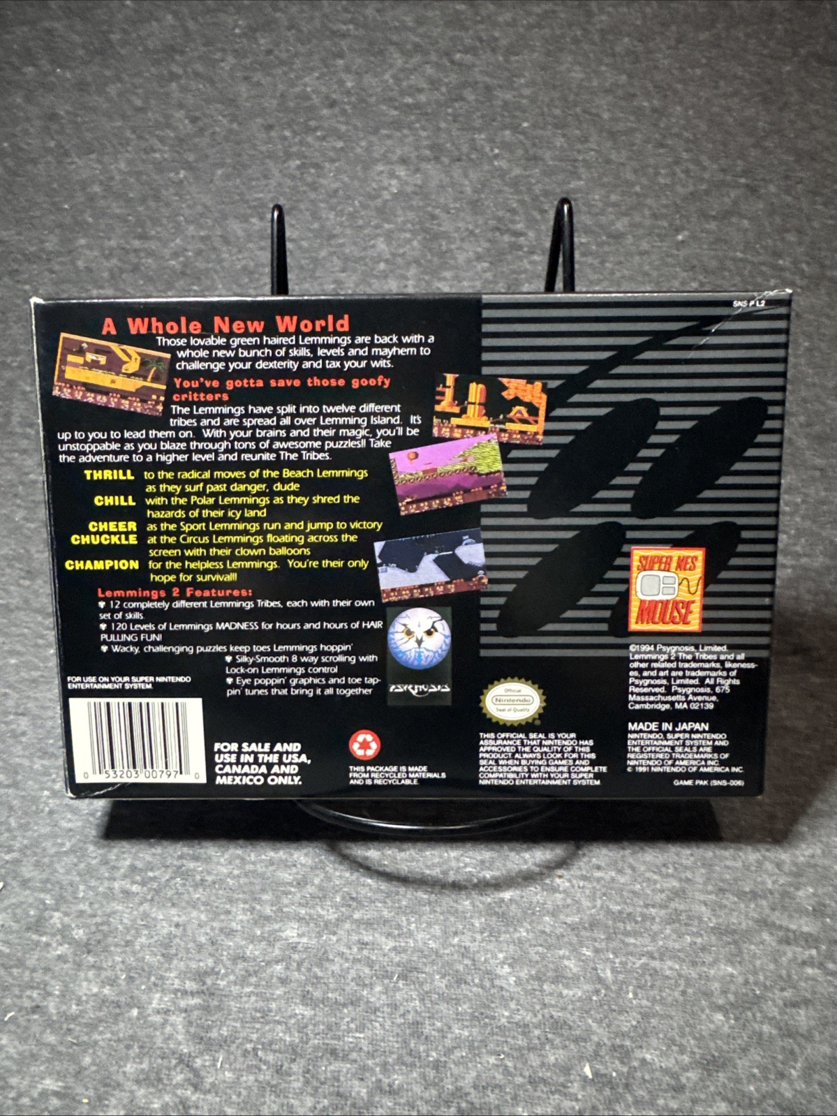Lemmings 2: The Tribes Super Nintendo Entertainment System SNES No Game 10