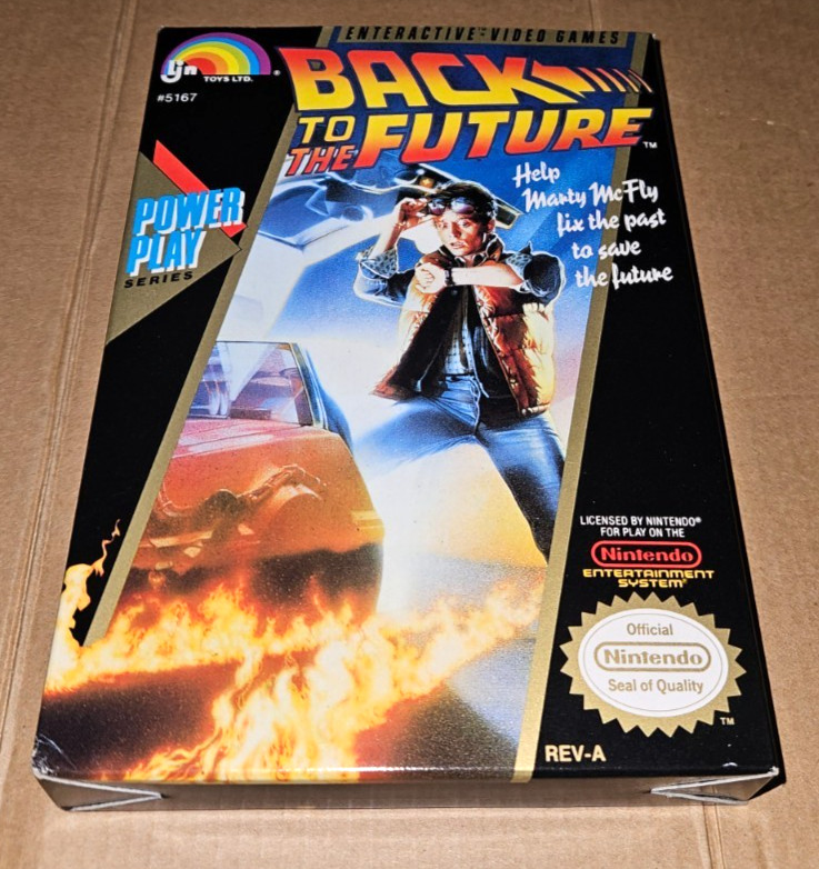 NES Back To The Future CIB Complete In Box Nintendo Entertainment System LJN