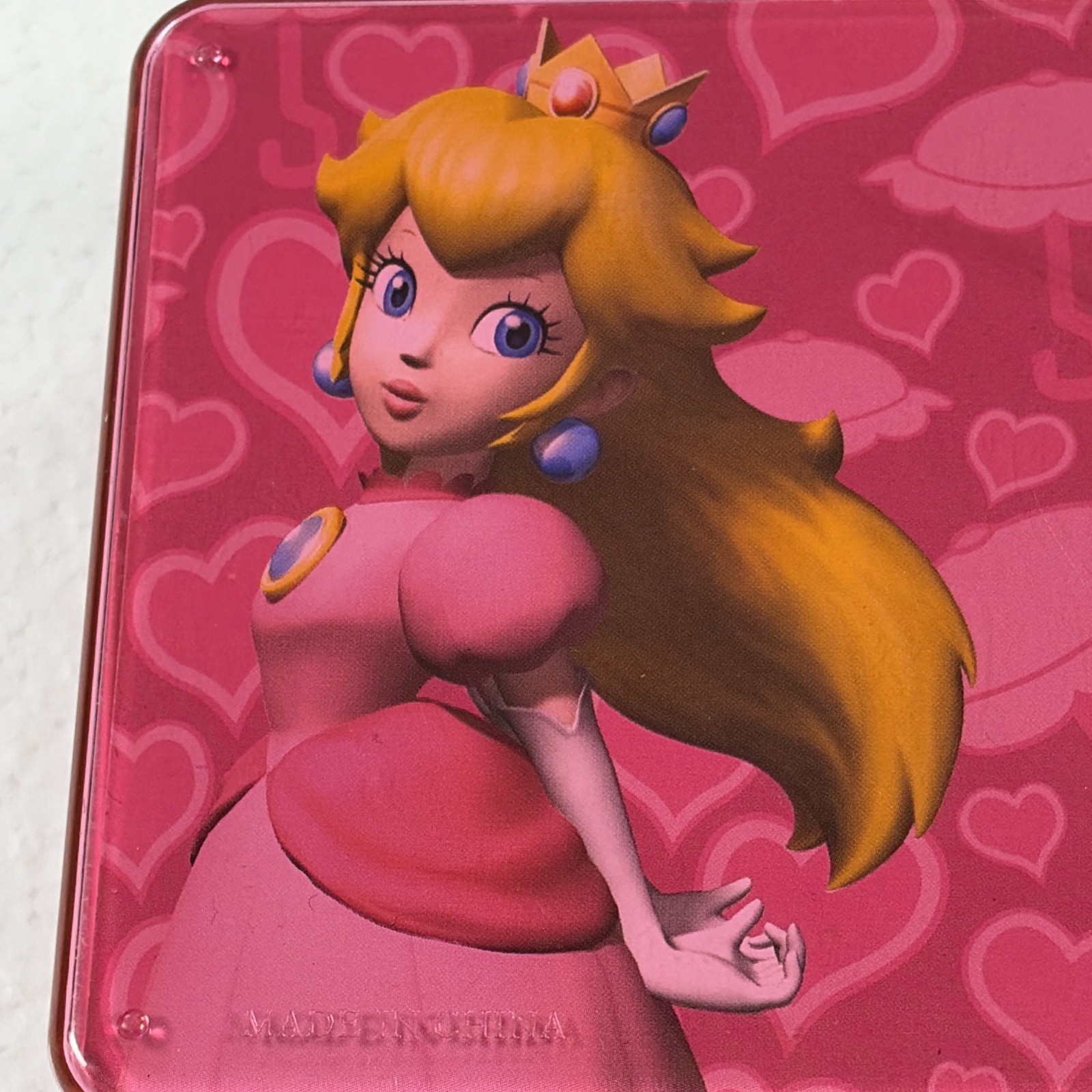 Nintendo DS Lite Super Mario Bros Princess Peach Carrying Case Pink Double Sided