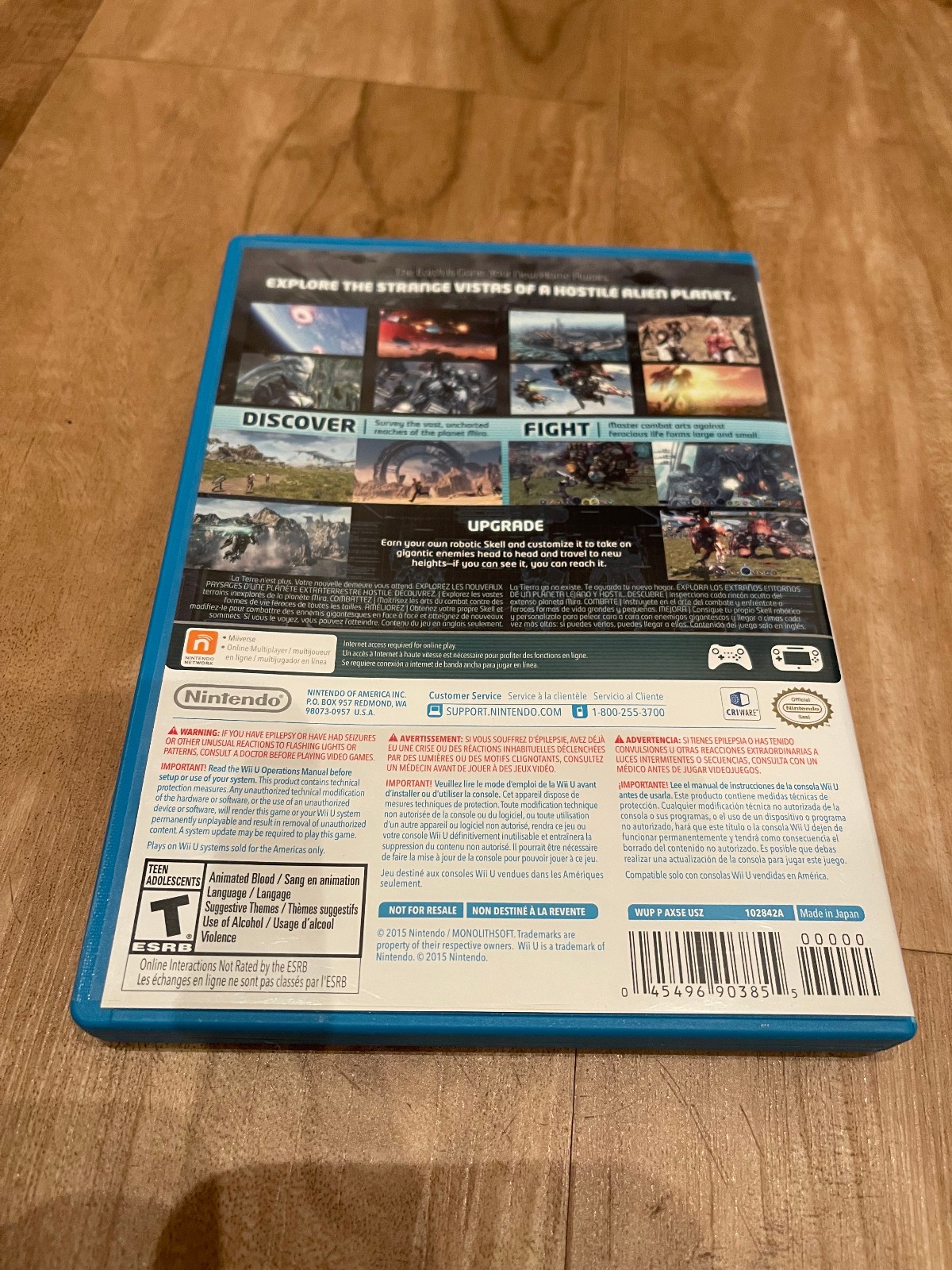 Xenoblade Chronicles X (Nintendo Wii U, 2015) Rare JRPG Monolith Soft CIB