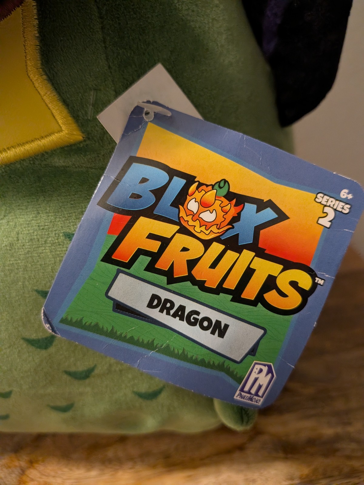 Blox Fruits Dragon Fruit Plushie 8 inches (NO DLC) Green Square Horns