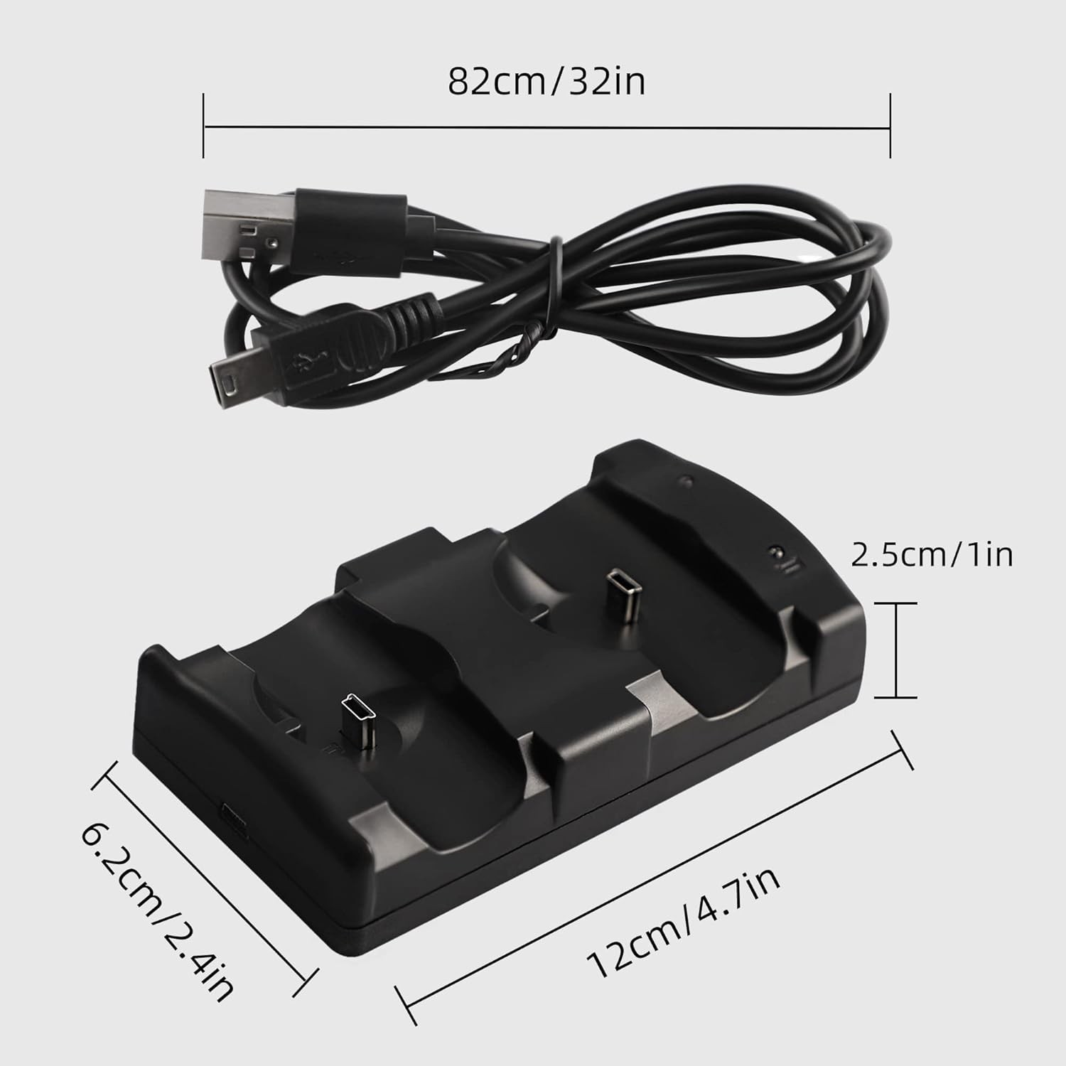 PS3 Controller Charger Station, Charging Dock for Sony Playstation 3 W