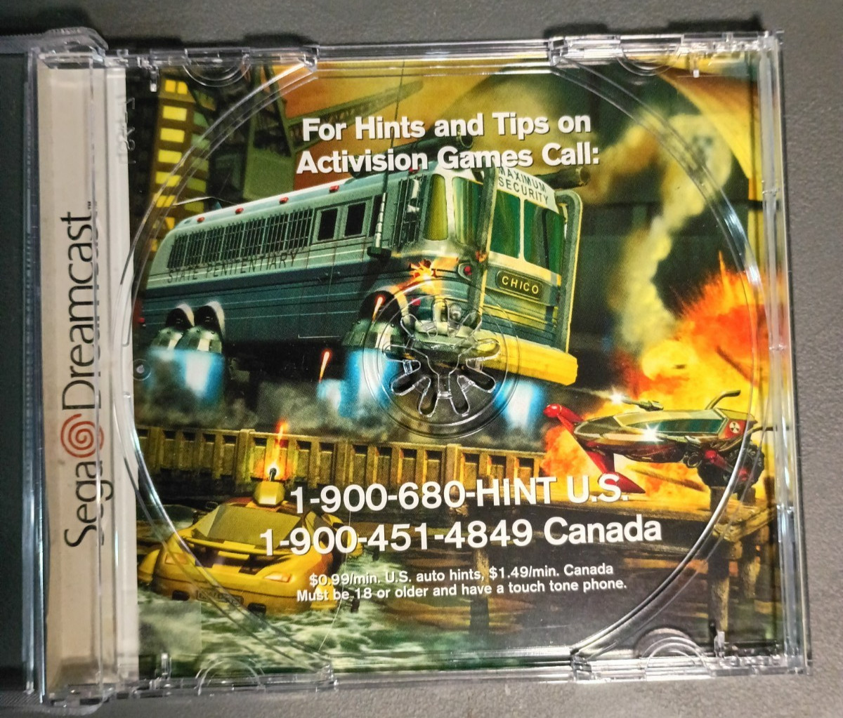 Vigilante 8: 2nd Offense (Sega Dreamcast, 1999) NO GAME DISK