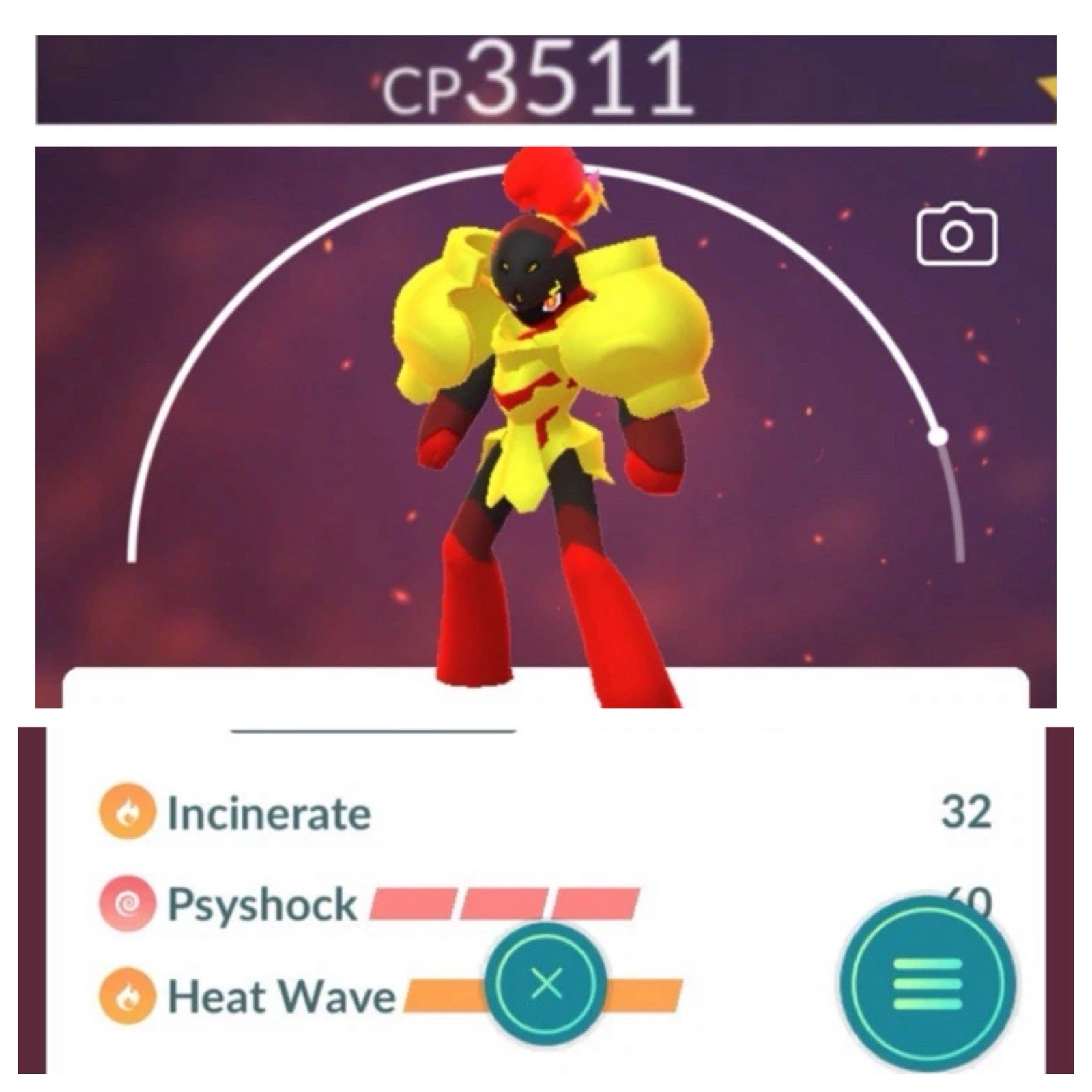 😈 Armarouge Level 50 Max Pokémon , 2 Charge , PKMN Go ⚔️ High CP Pokémon
