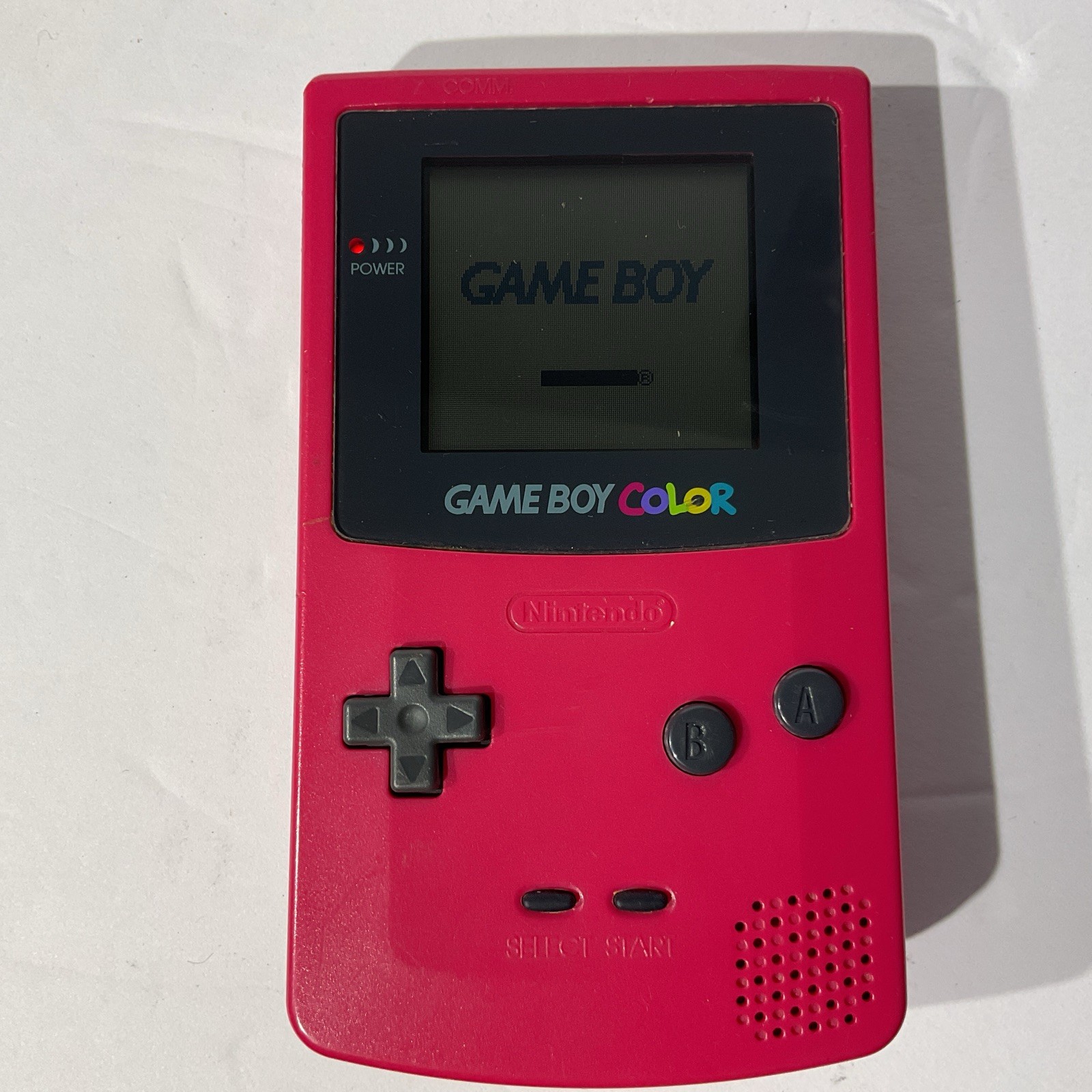 Nintendo Game Boy Color Berry Pink Handheld System CGB-001 – No Battery Cover