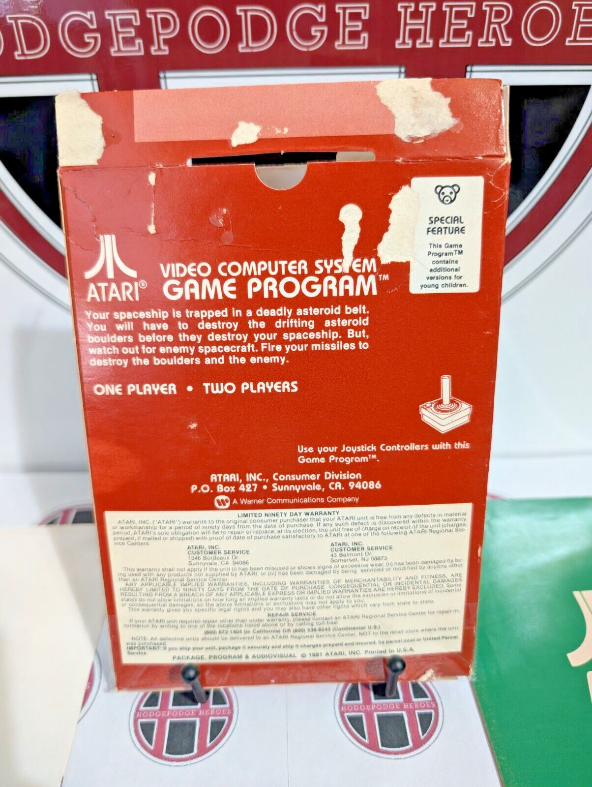 Asteroids – Atari 2600 – CIB – Cleaned/Tested – See Description**