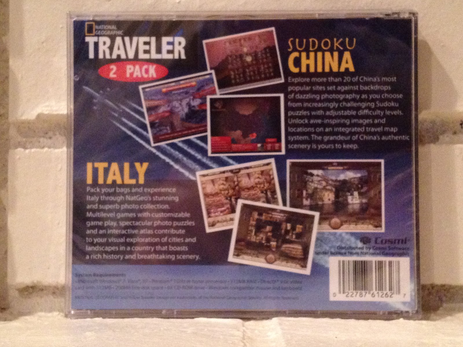 italy + sudoku china — 2 national geographic computer games — new