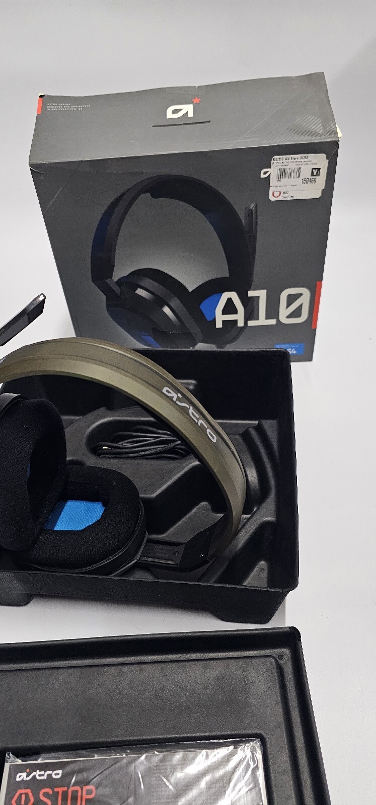 Logitech Astro A10 Wired Stereo Gaming Headset – Blue/black – For PS4