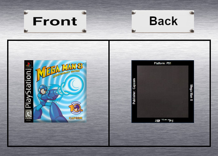 Mega Man 8, Video Game Box Art *PS1* High Quality Magnet