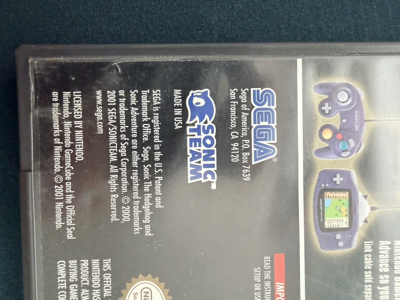 Sonic Adventure 2 Battle Nintendo GameCube Case Only No Game