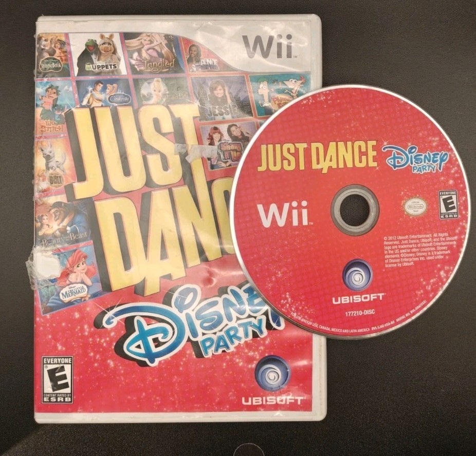 Just Dance: Disney Party (Nintendo Wii, 2012) No Manual Tested Working