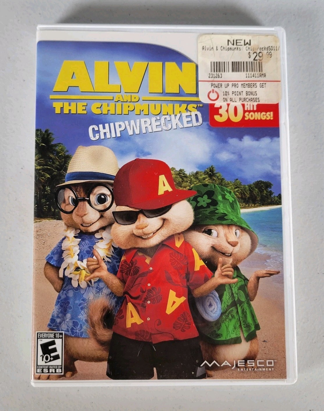 Alvin and The Chipmunks Chipwrecked (Nintendo Wii) Complete w/Case & Manual