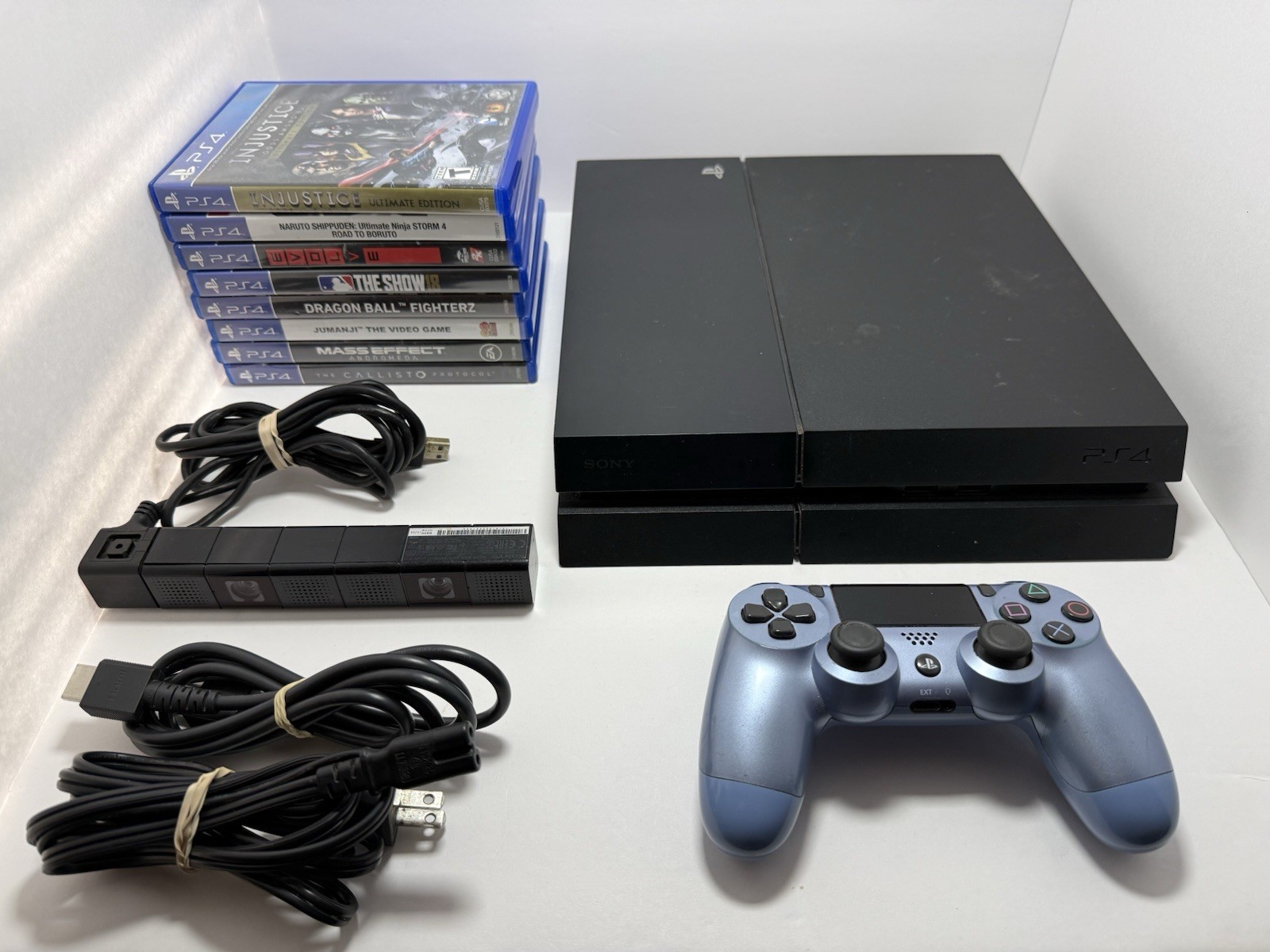 Sony PlayStation 4 PS4 500 GB Console (11.00) w/ 8 Games & Camera, Tested!