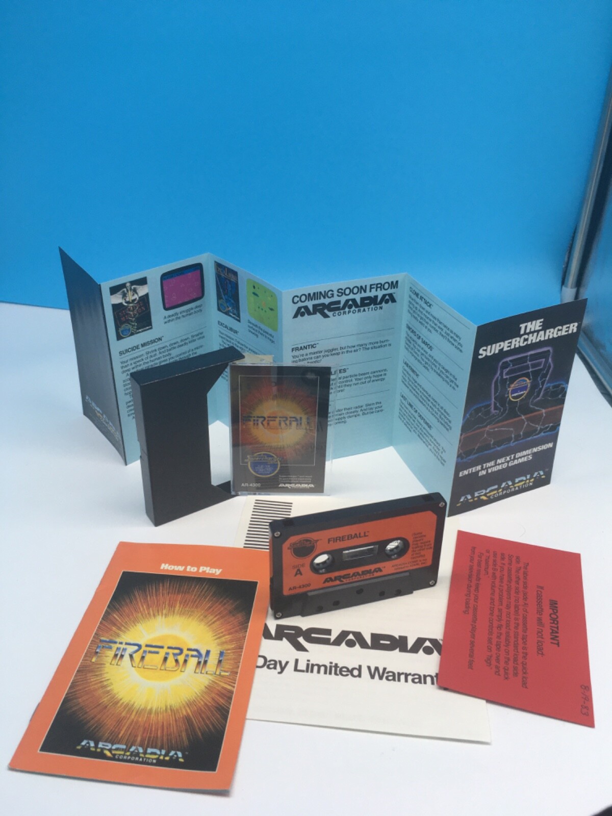 Atari Supercharger Cassette Fireball Untested