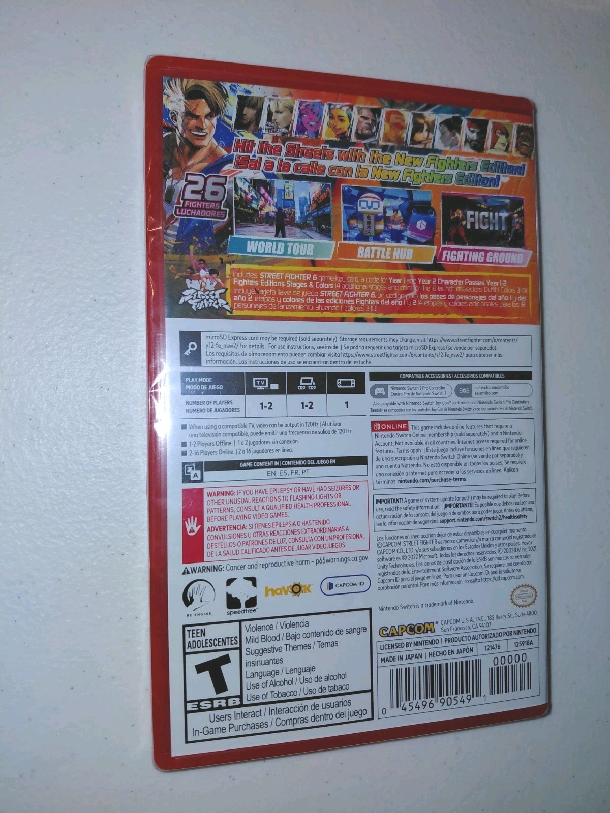 Street Fighter 6 Year 1-2 Fighters Edition for Nintendo Switch 2 (Game-Key Card)
