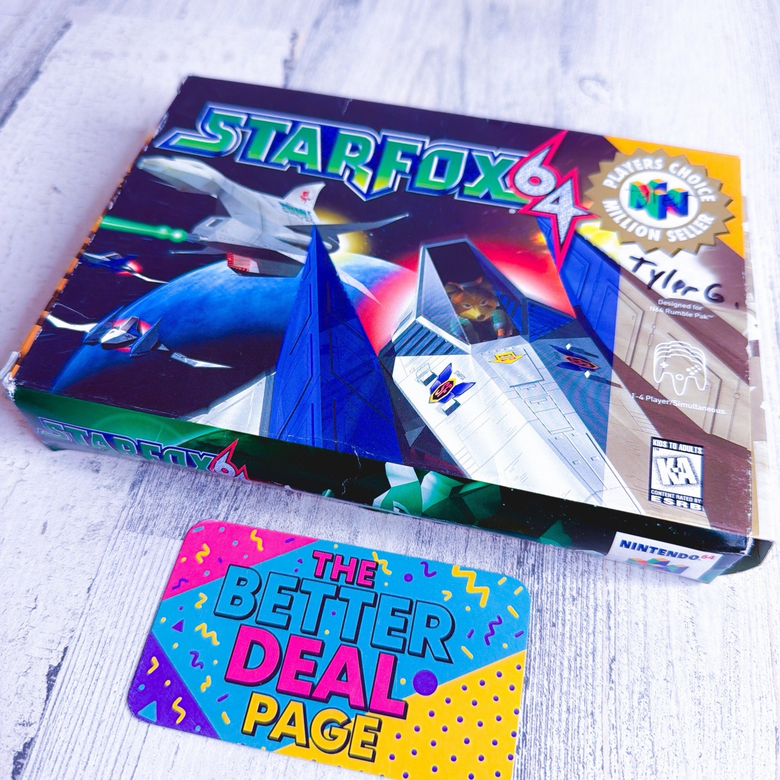 Star Fox 64 Box And Game Only Authentic Nintendo 64