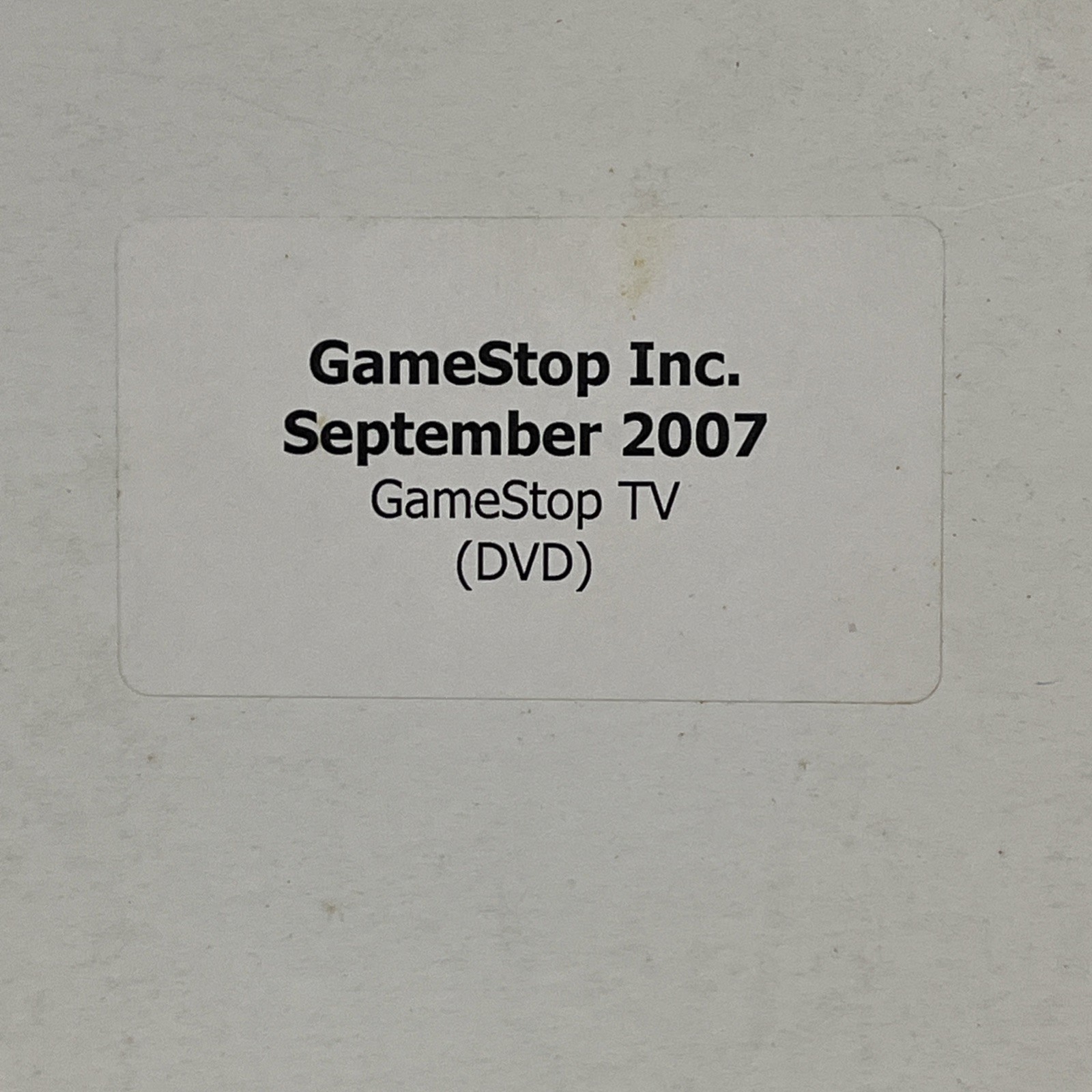 GameStop TV September 2007 Store Marketing Vintage Video Game DVD Rare HTF