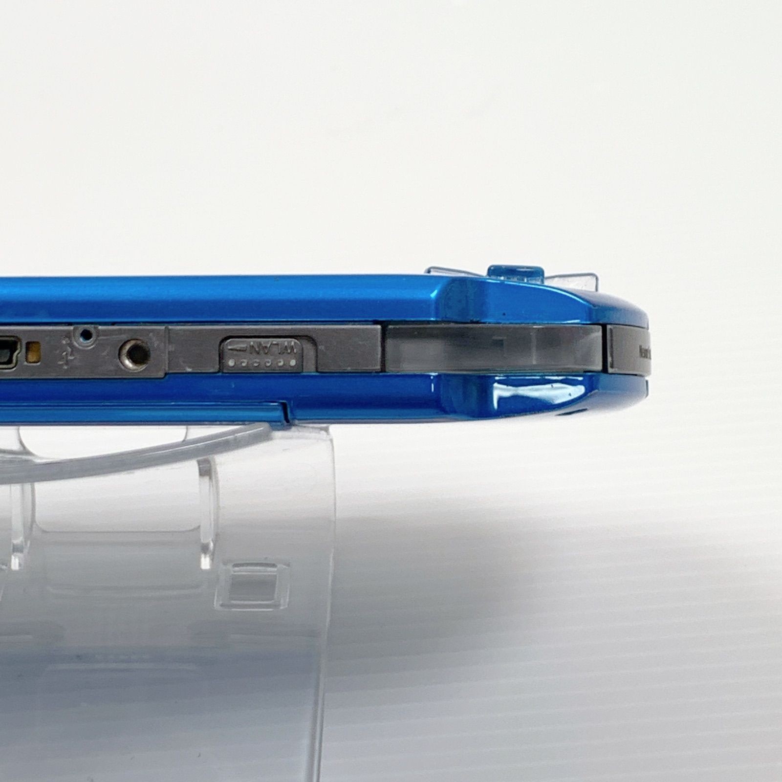 PSP Playstation Portable Vibrant Blue PSP 3000 VB Console USB cable Tested Japan