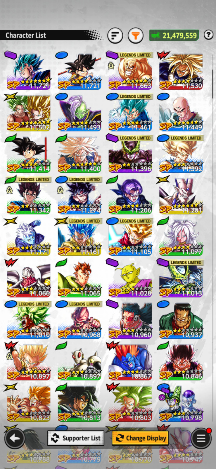 ( IOS ) db legends ( 7 ultra 1 legend, and a few legend limiteds