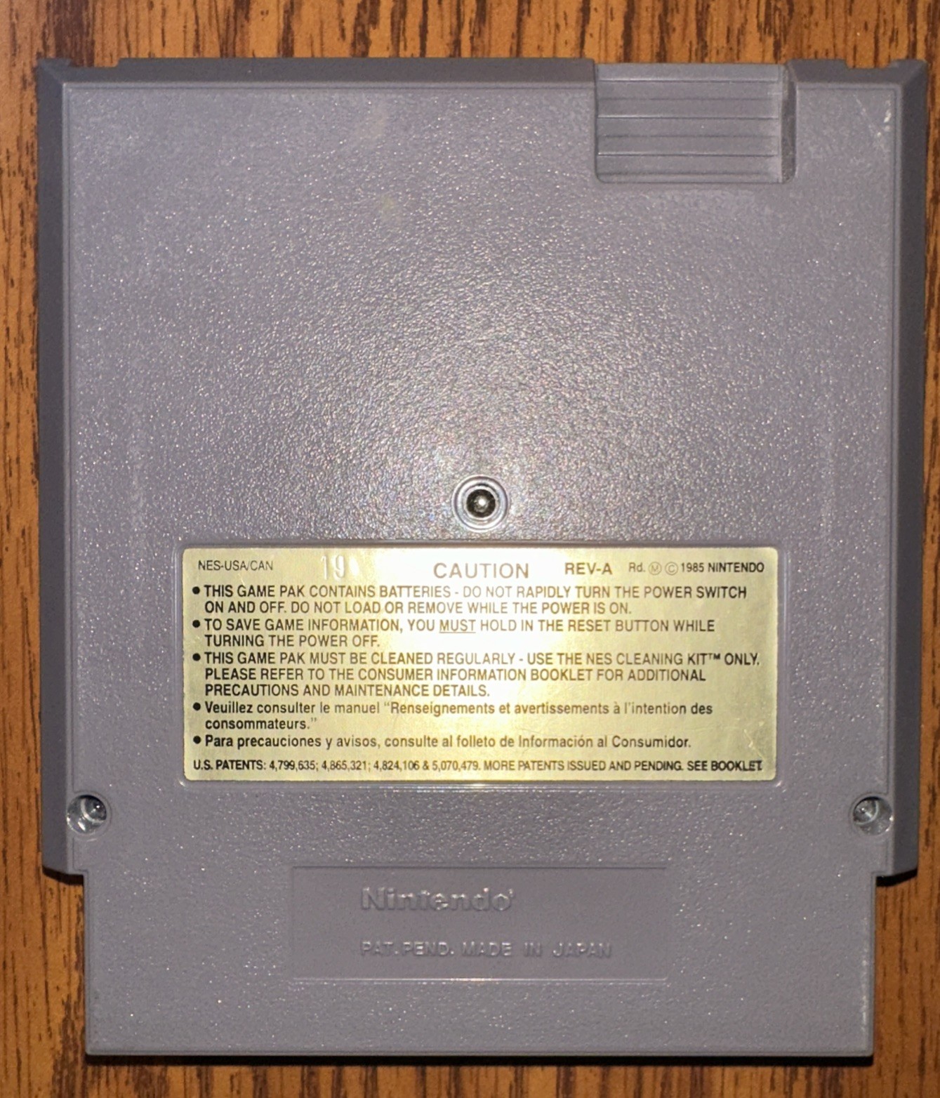 Zelda II: The Adventure of Link (NES, 1988) – Gray Cartridge – Tested
