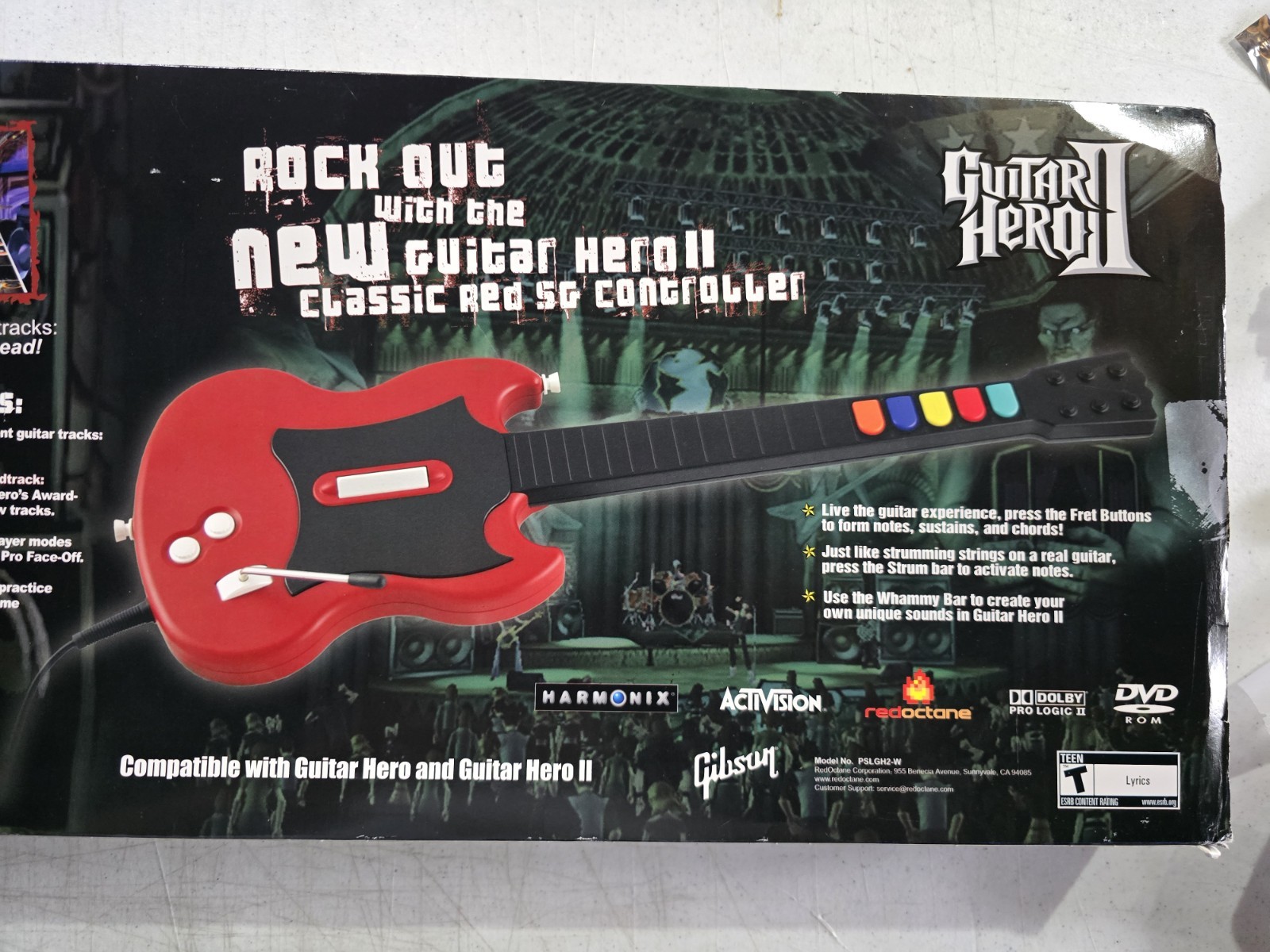 PS2 Guitar Hero, Guitar Controller And “On Tour” Controller Combo (No Game)