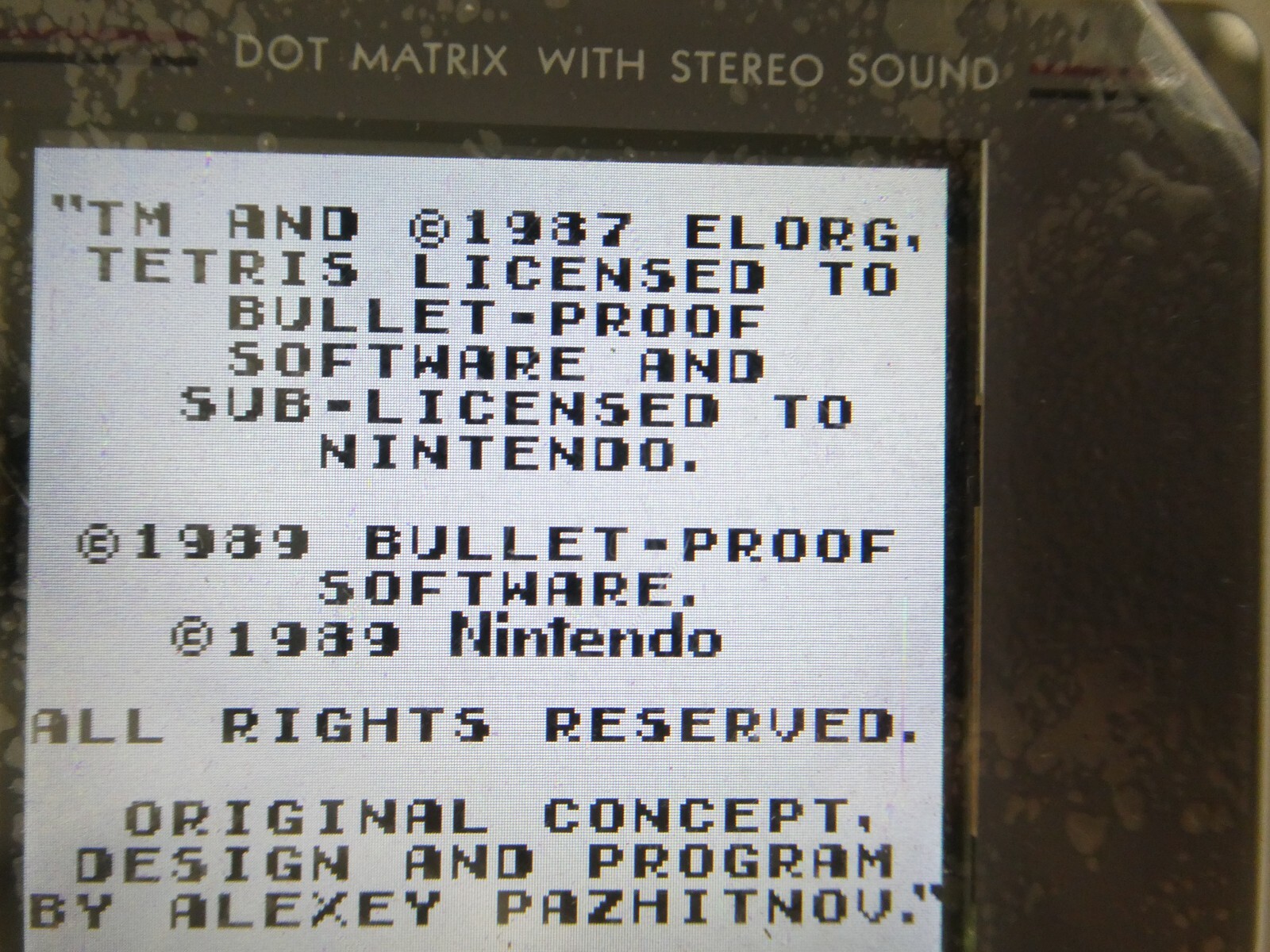 Tetris (Nintendo Game Boy, 1989) DMG-104CHN Tested and working Hard to Find