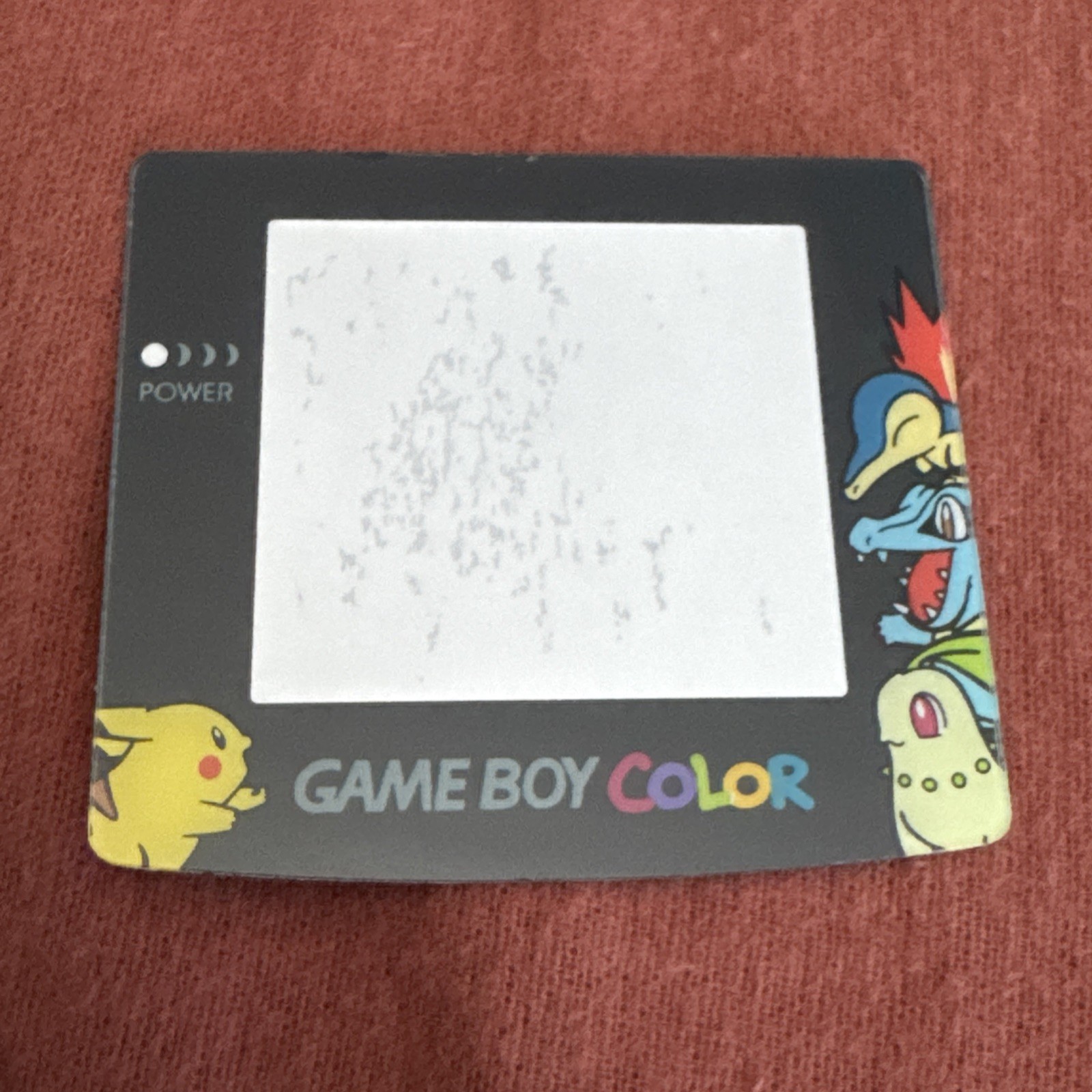 Game Boy Color GBC – Replacement Screen Lens Cover – Pokémon Chikorita -Plastic
