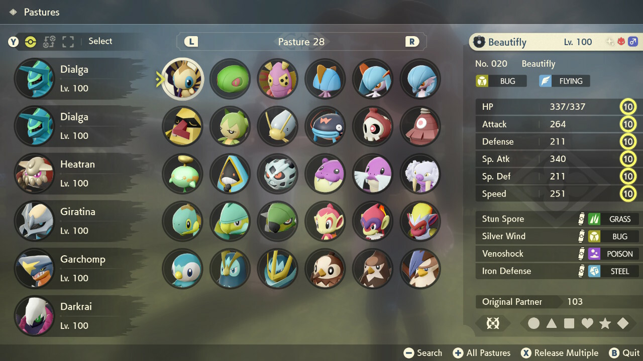 Pick any of 249 Pokemon ✨ Shiny ✨ Alpha Max Stat Effort GVS 6IV Legends Arceus