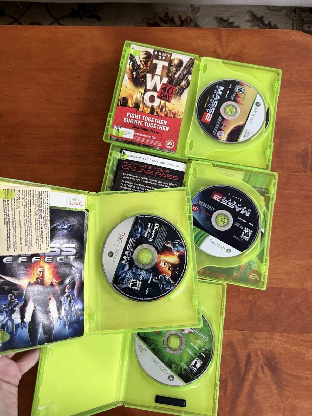 Xbox 360 Game Lot of 10 Games CIB – Mass Effect Trilogy Skate 3 GRID Oblivion +
