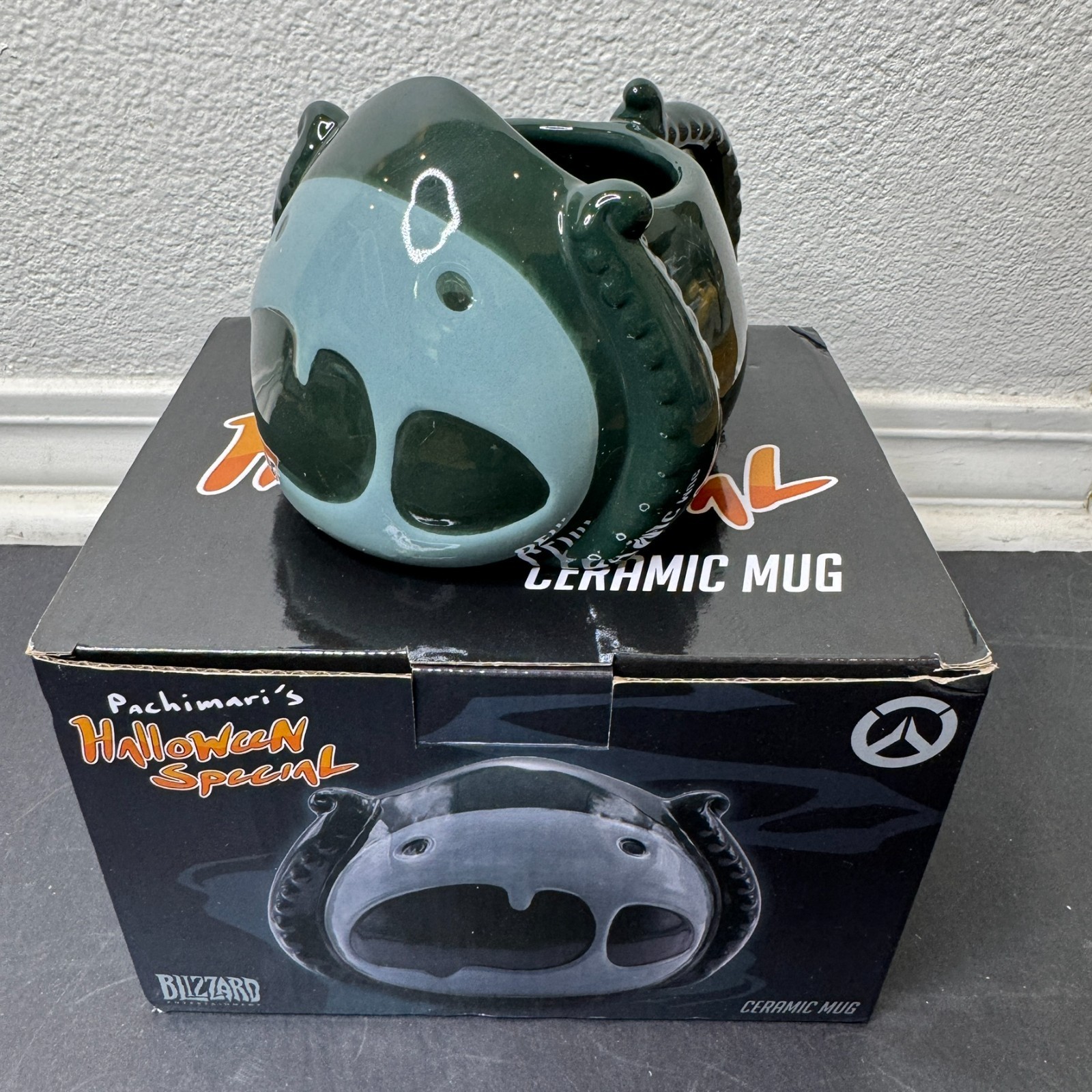 Pachimari Mug Blizzard Overwatch 2 Halloween Special Limited Edition New In Box
