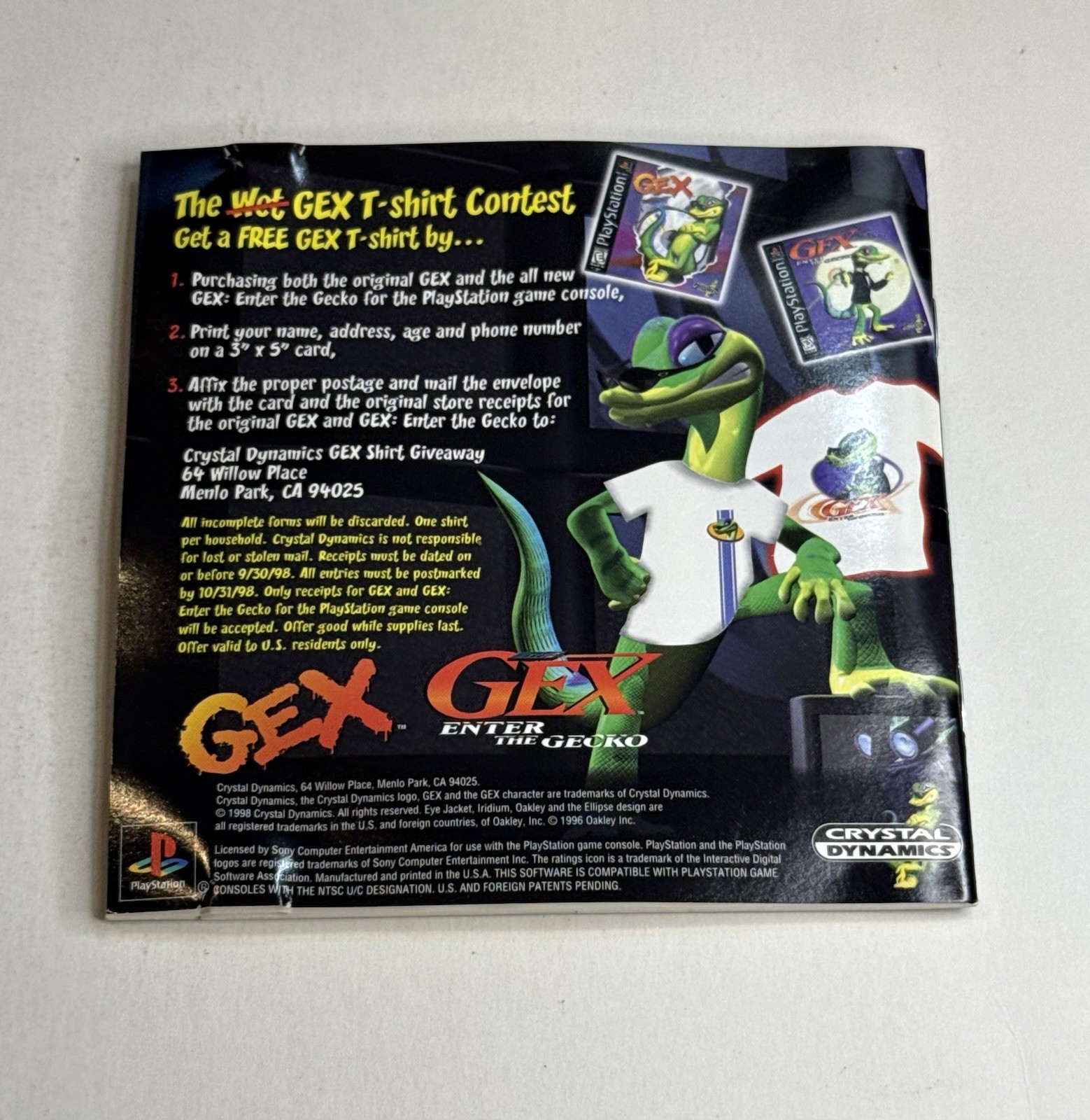 3 Game PS1 Gex Lot: Gex 1, 2, & 3 (Sony PlayStation 1) All CIB Complete W Reg