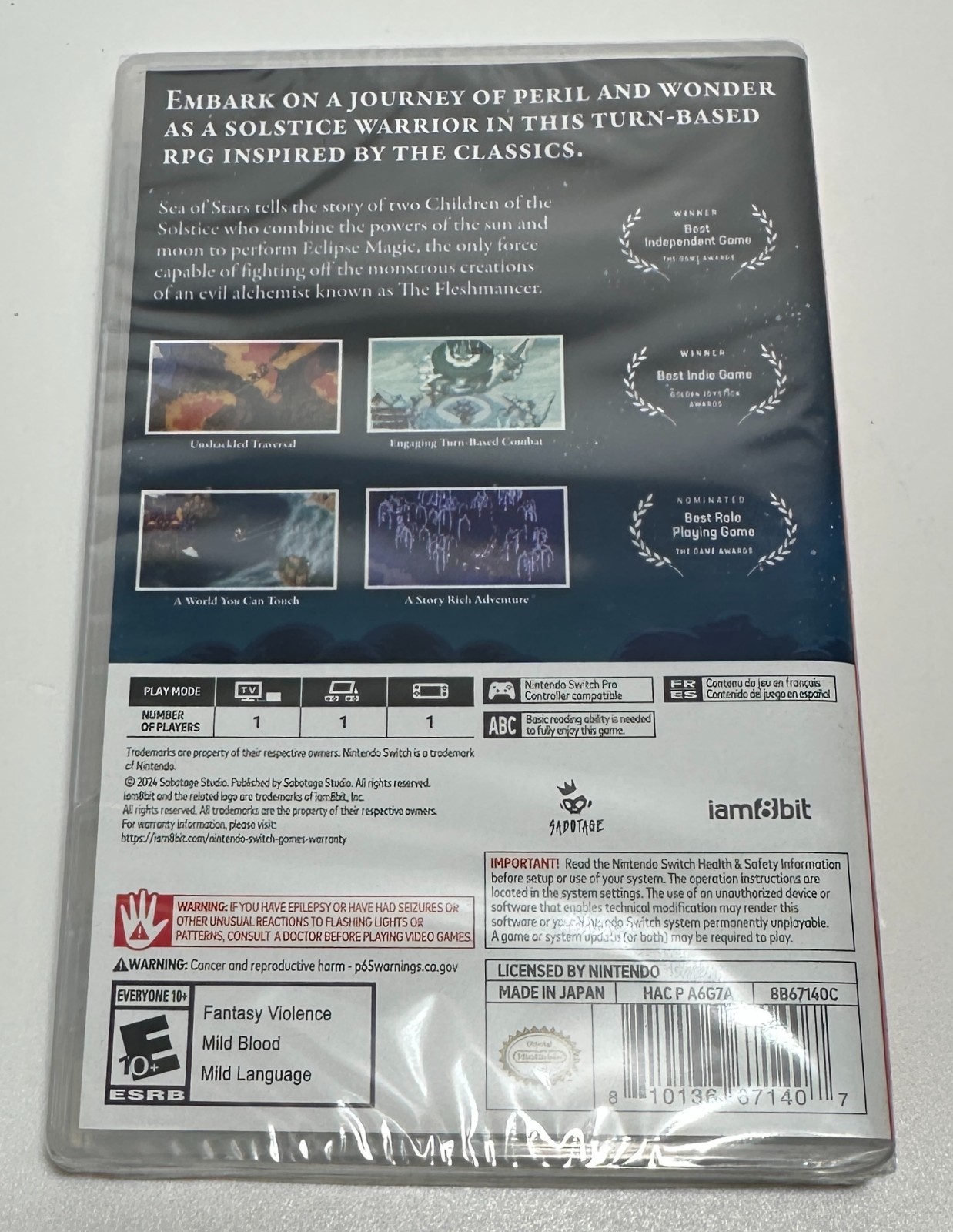 Sea of Stars Nintendo Switch Brand New Sealed RPG iam8bit