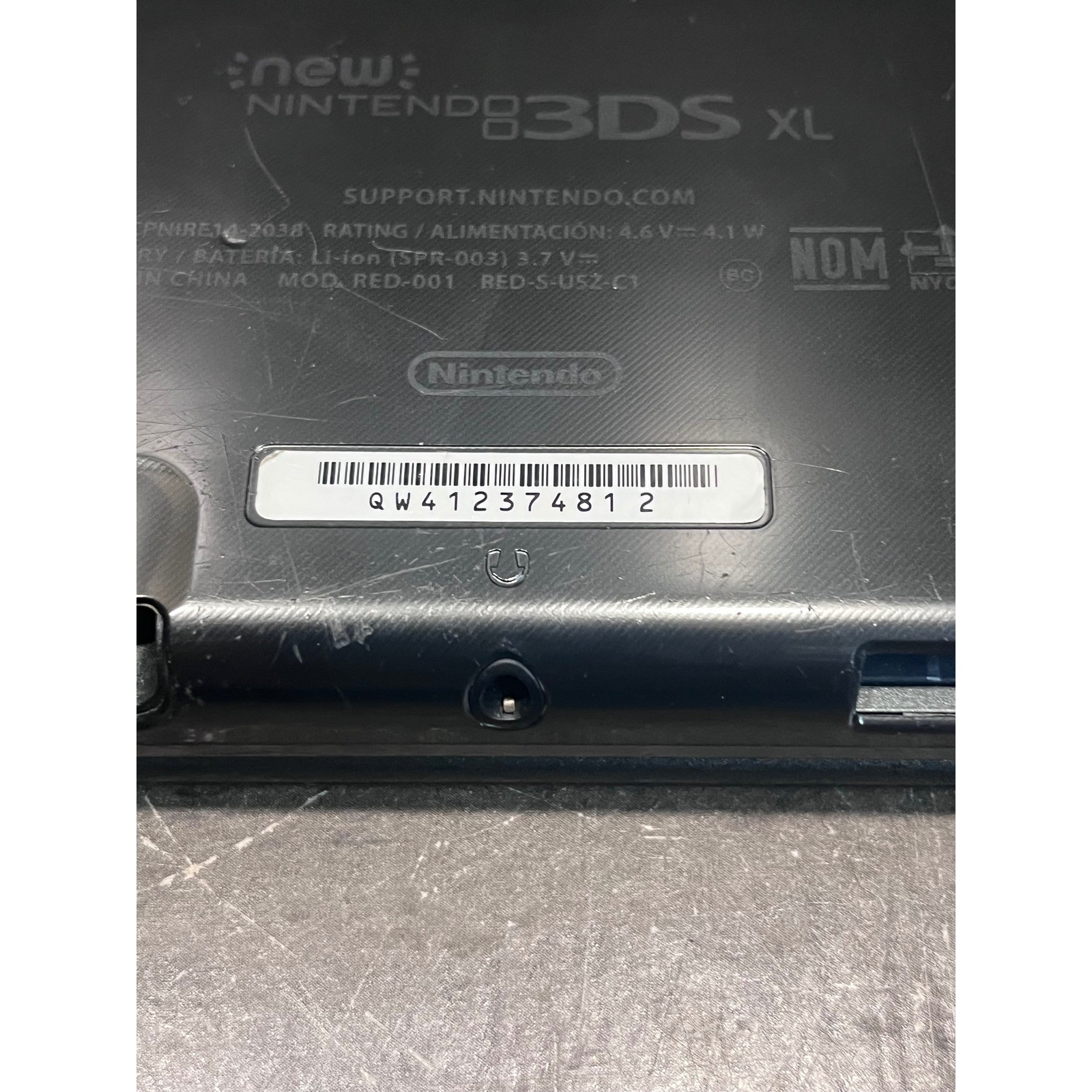 New Nintendo 3DS XL GRAY Handheld Console & OEM Charger RED-001 TESTED NO STYLUS