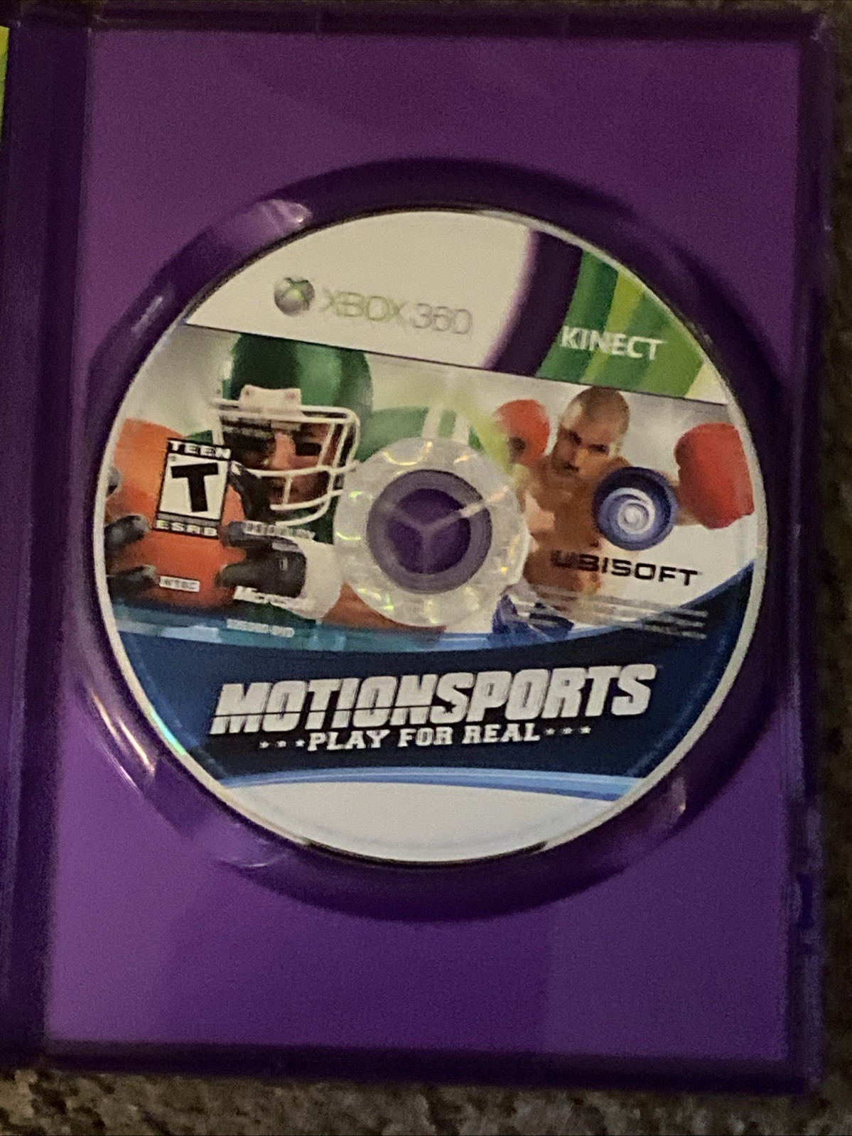 Kinect X Box 360:Motion Sport:Play For Real: Preowned: Teen: Microsoft/