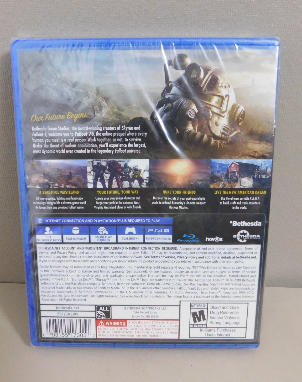 FALLOUT 76 PS4 – Action Role Playing RPG NEW Sealed 17+