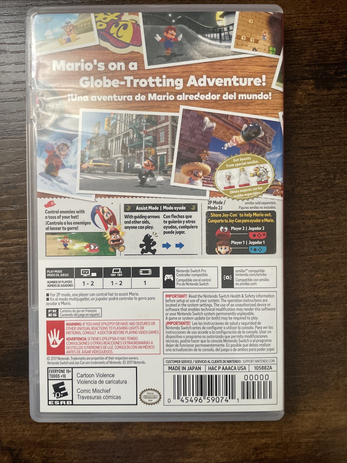 Super Mario Odyssey Nintendo Switch Complete CIB