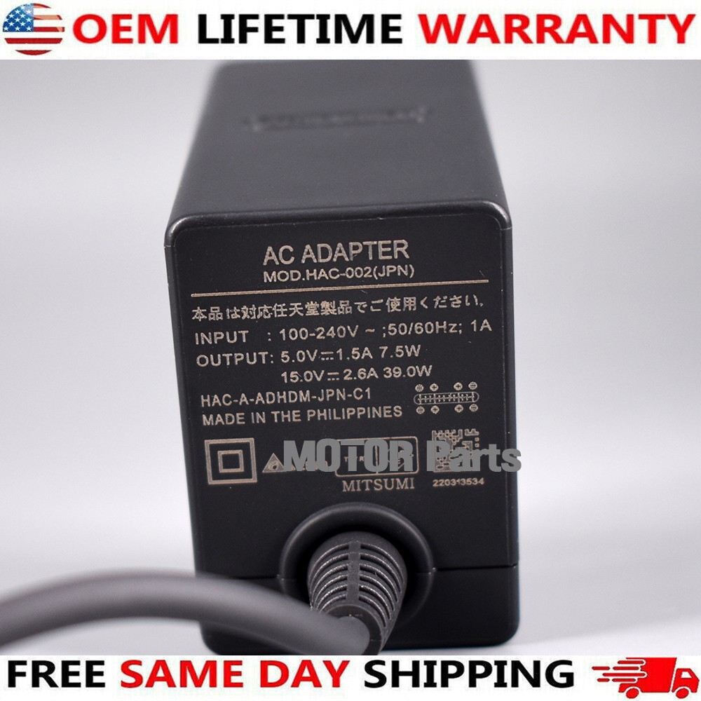 OEM HAC-002 Official Nintendo Switch +OLED AC Power Adapter Supply NEW Charger