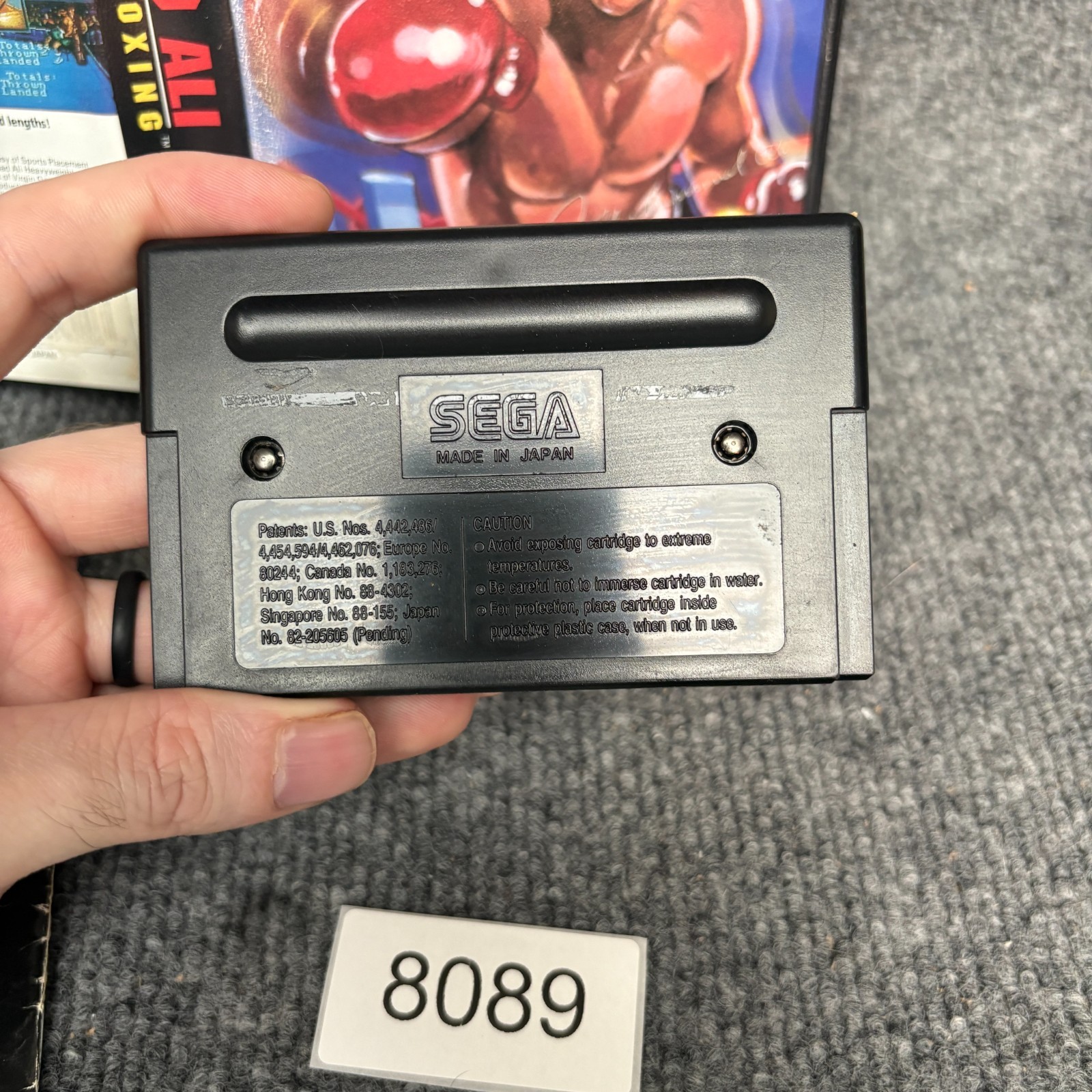 Muhammad Ali Heavyweight Boxing Sega Genesis Complete w/ Manual CIB VGC Tested