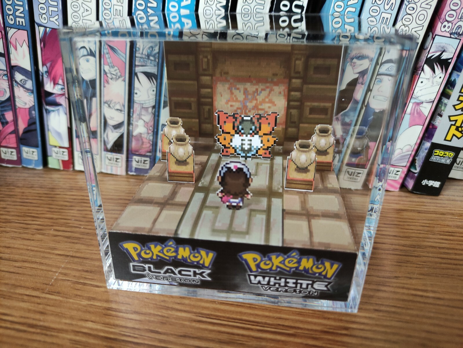 Volcarona Pokemon Relic Castle Fem Handmade Diorama – Gameboy Gaming Cube-Fanart