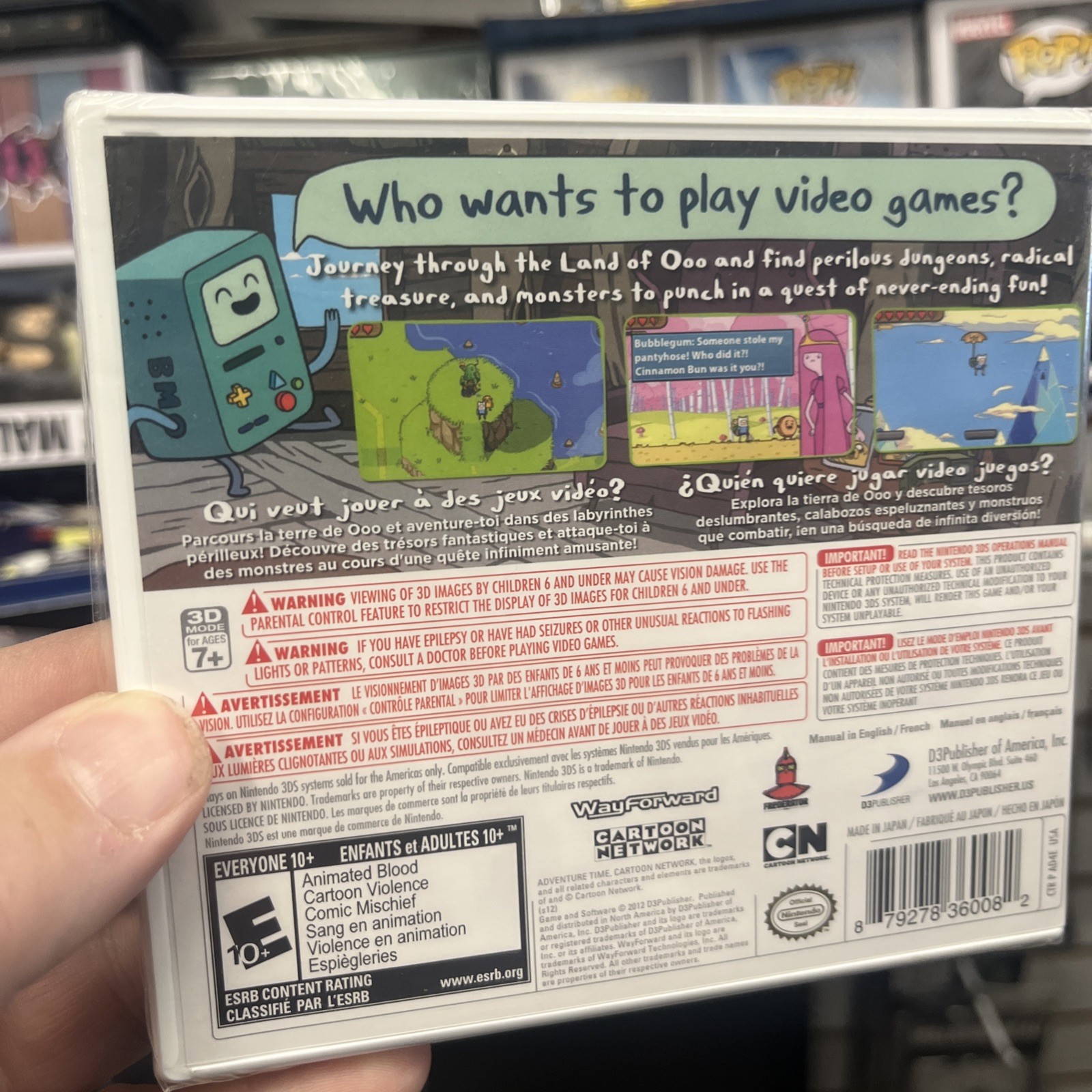 3DS Adventure Time: Hey Ice King Why’d You Steal Our Garbage Game *NTSC*