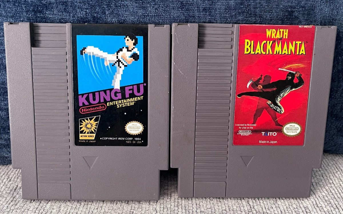 Kung Fu & Wrath of the Black Manta (Nintendo Entertainment System) Nes Games Lot