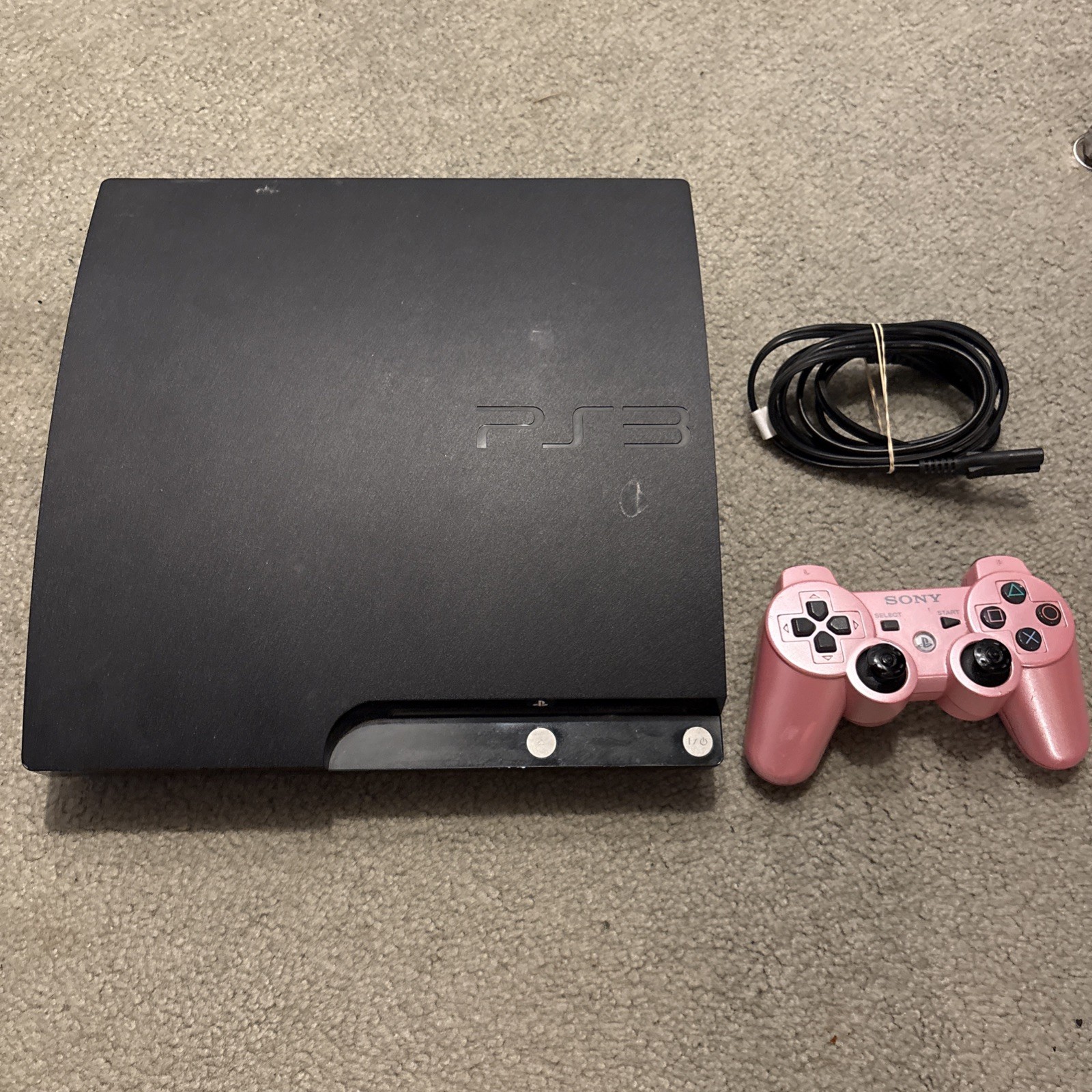 Sony PlayStation 3 – Slim 250GB Console – Charcoal Black Tested