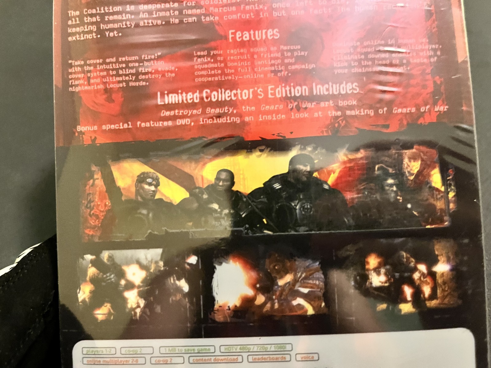 Gears of War:NEW/Factory Sealed Steelbook Limited Collector’s Edition Xbox 360