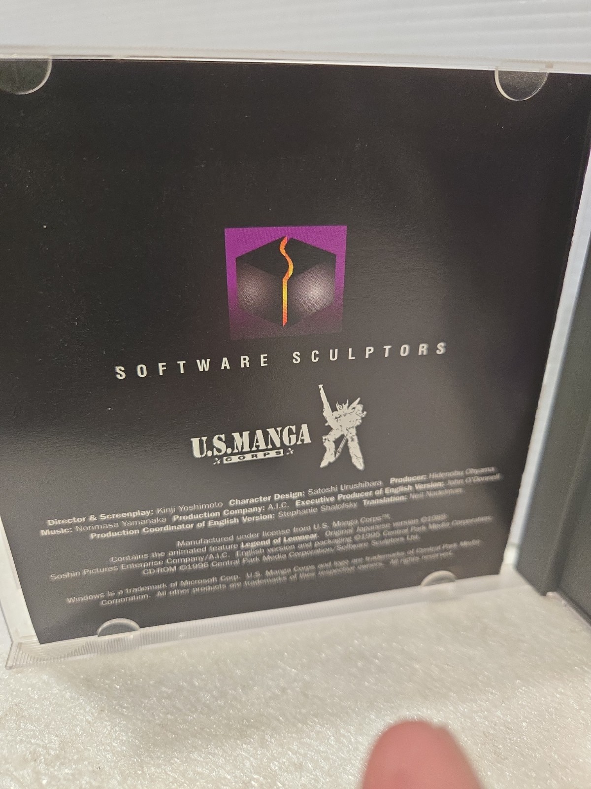 Legend of Lumnear Mac & Windows 1995 CD Anime US Manga – DISC MINT
