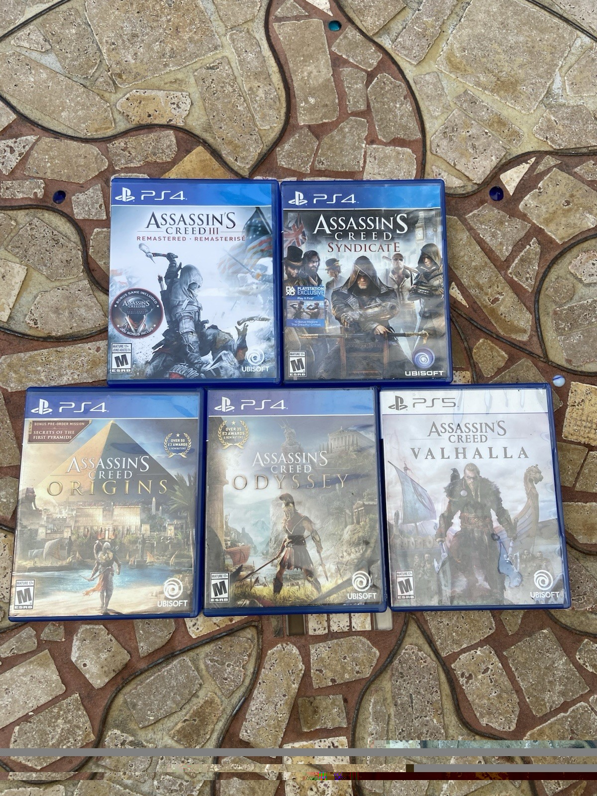 Assassin’s Creed PS4 PS5 Lot AC3 Syndicate Origins Odyssey Valhalla Tested